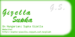 gizella supka business card